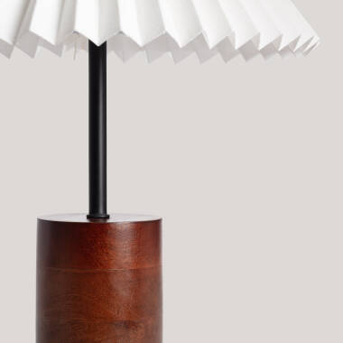 Image of Iluzzia Leonessa Wood Table Lamp
