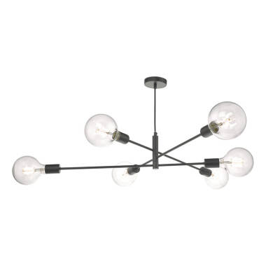 Dar Alana 6 Arm Ceiling Pendant Light