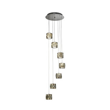 Searchlight Margot 5 Light LED Glass Cascade Ceiling Pendant