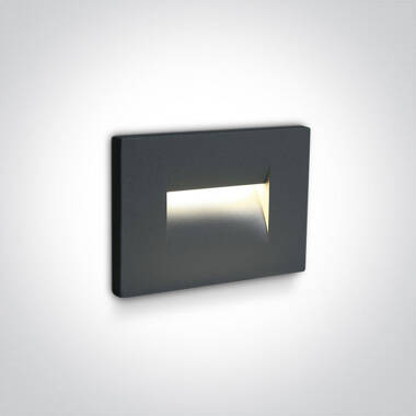 Block 107 LED Outdoor Recessed Wall Light