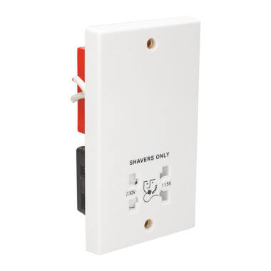 Axiom Dual Voltage Shaver Socket