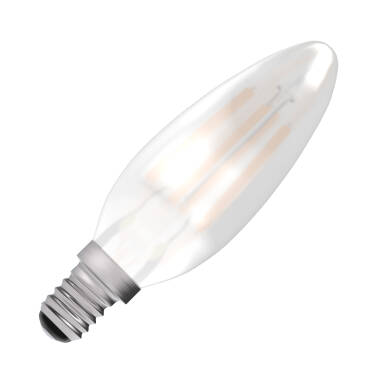 Bell 4W Warm White 470lm LED Dimmable Decorative Filament Satin Candle Bulb