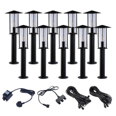 EasyFit 12V Garden Lights - Elm LED Post Light Kit