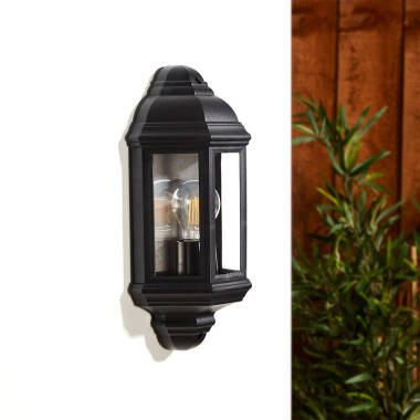 Edit Coastal Newquay Half Lantern Outdoor Wall Light