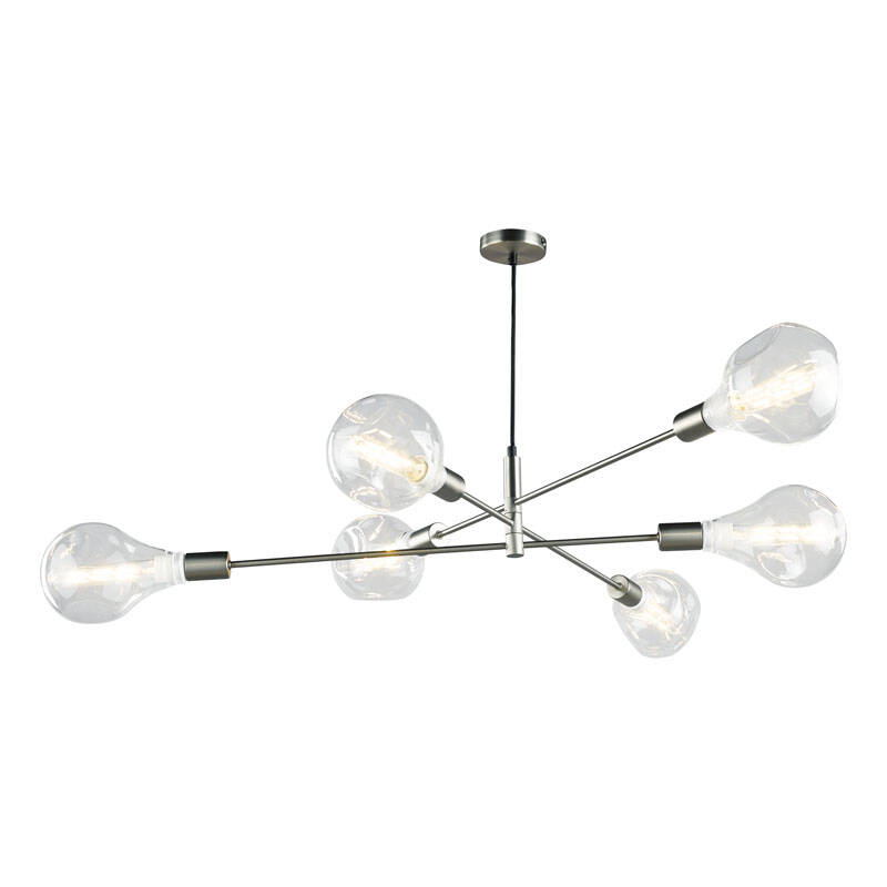 Image of Dar Alana 6 Arm Ceiling Pendant Light