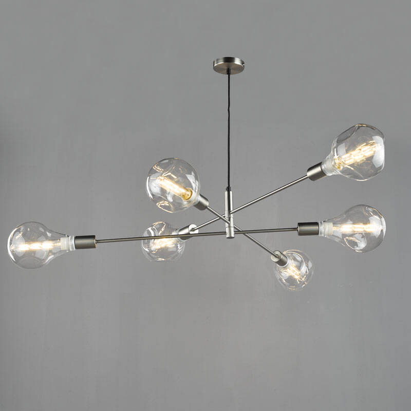 Image of Dar Alana 6 Arm Ceiling Pendant Light