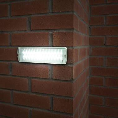 Image of Eterna 7W LED Emergency Bulkhead with Legend Set