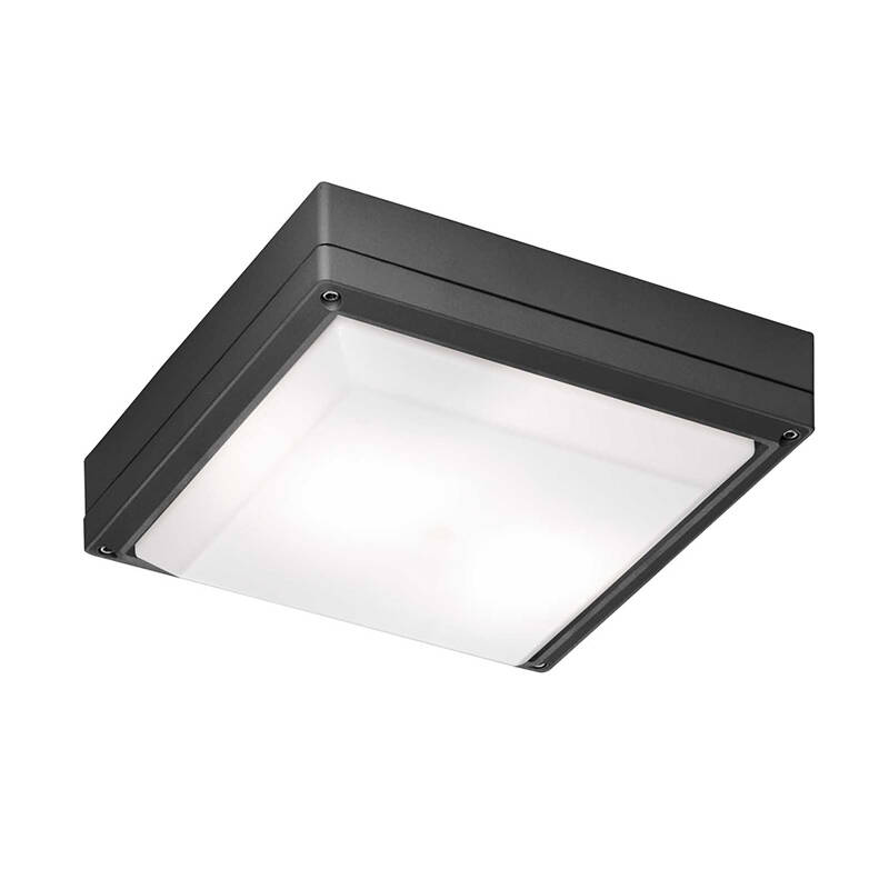 Image of Edit Leros Square Outdoor Flush Ceiling Light