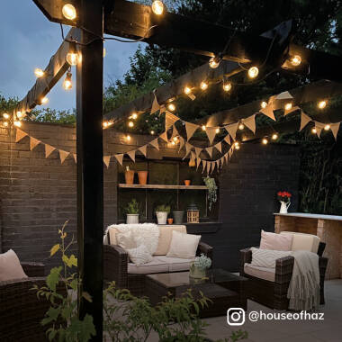 Image of Easyfit 12V Garden Lights - Golf Ball LED Festoon Lights