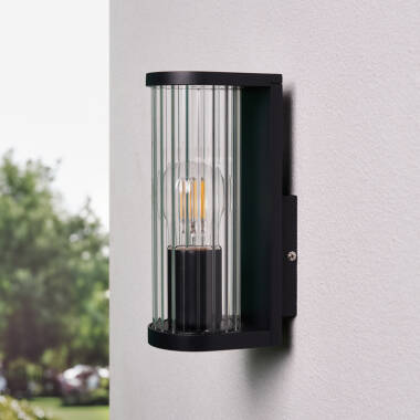 Image of Forum Akuma Half Lantern Outdoor Wall Light