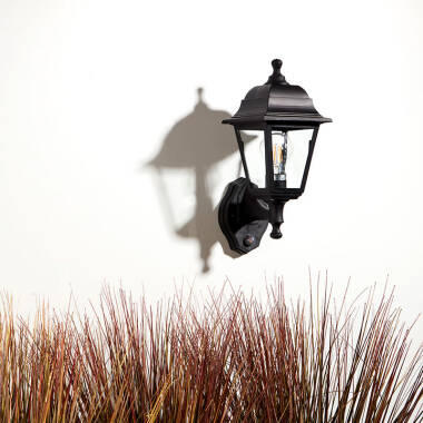 Image of Edit Coastal Sennen Outdoor Lantern Wall Light with PIR Sensor