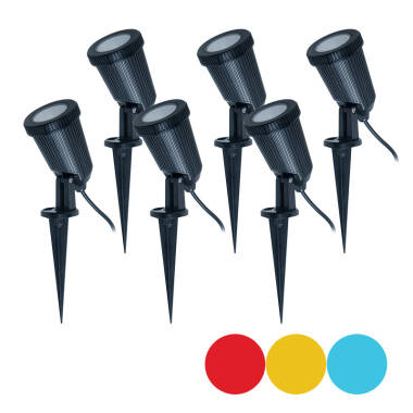 Image of EasyFit Remote 12V Garden Lights - Ash Colour Changing LED Spotlight Kit