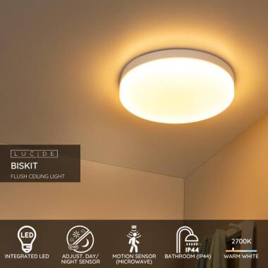Image of Lucide Biskit 400 LED Flush Light