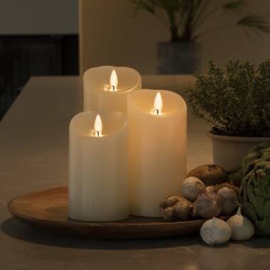 Image of Konstsmide 152 Battery Operated LED Wax Flicker Candle