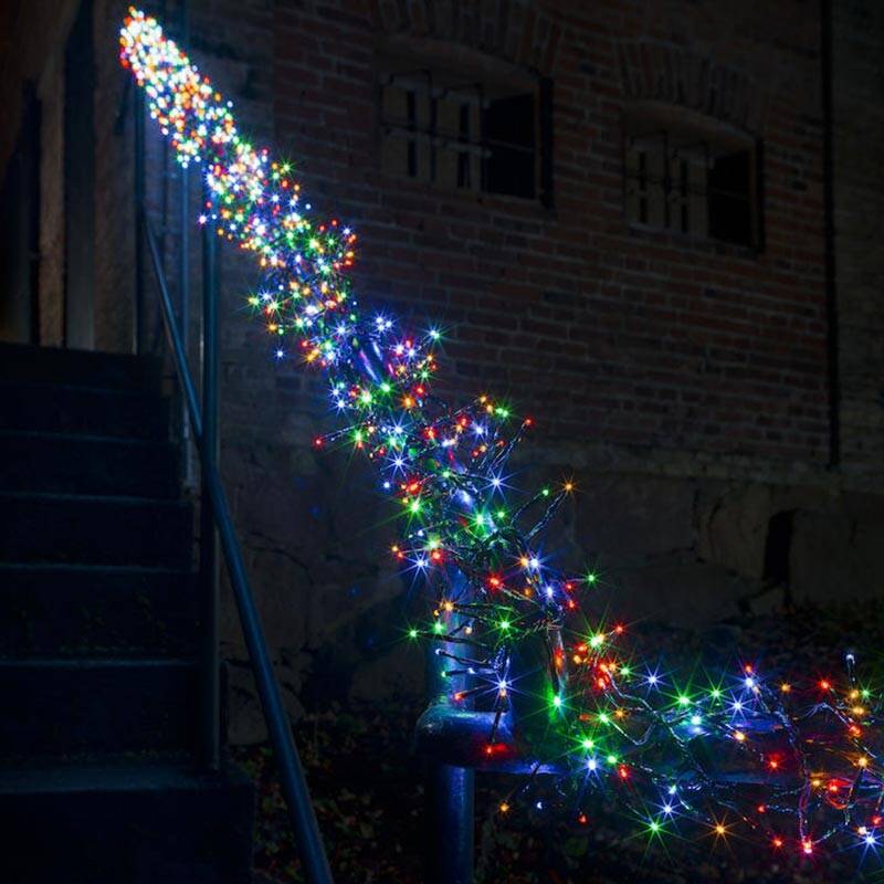 Image of Konstsmide 8.6M Multi Colour LED Multi-Function Cluster String Lights