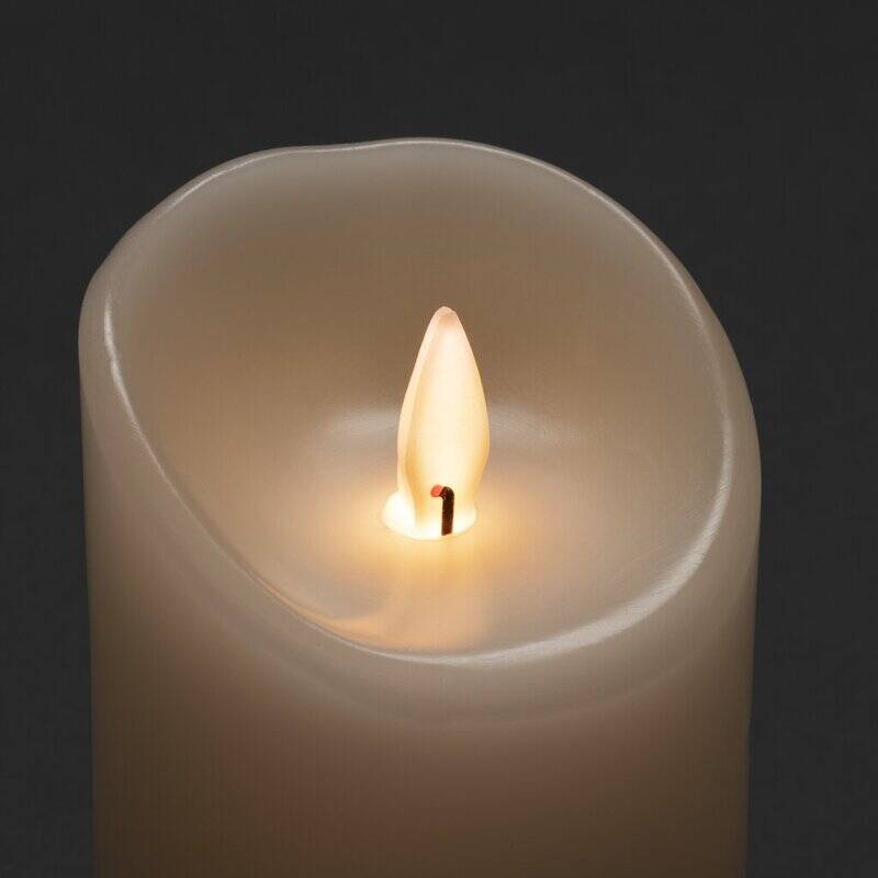 Image of Konstsmide 127 Slim Battery Operated LED Wax Flicker Candle