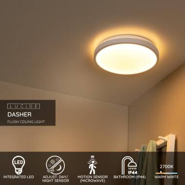 Image of Lucide Dasher 348 LED Flush Light