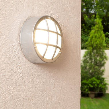 Image of Edit Coastal Fjord Round Outdoor Flush Wall Light