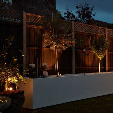 Image of EasyFit 12V Garden Lights - Fern LED Garden Spotlight Kit