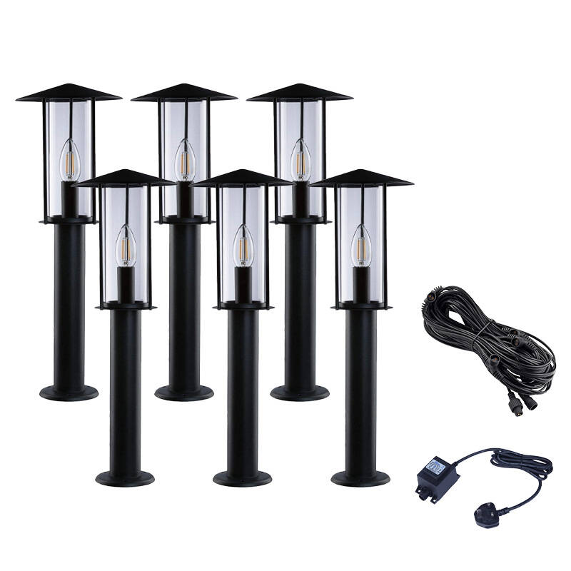 Image of EasyFit 12V Garden Lights - Elm LED Post Light Kit