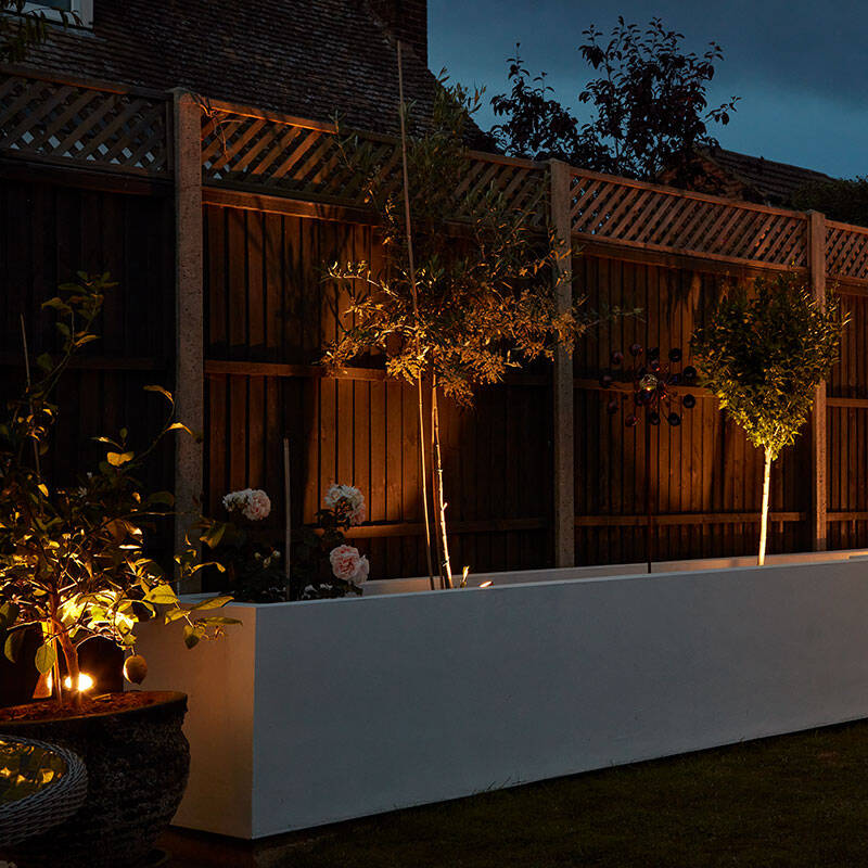 Image of EasyFit Core 12v Garden Lights - Fern LED Garden Spotlight Kit - 9 Lights