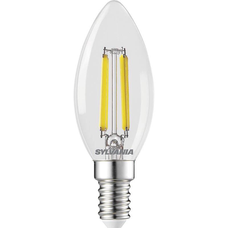 Image of Sylvania 2.3W Very Warm White LED Filament Candle Bulb