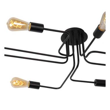 Image of Lucide Lester 8 Arm Semi-Flush Ceiling Light
