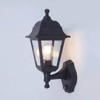 Image of Edit Coastal Sennen Outdoor Lantern Wall Light with Dusk to Dawn Sensor
