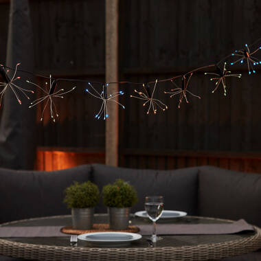 Image of 3.8M Suri Solar Colour Changing LED Starburst String Lights