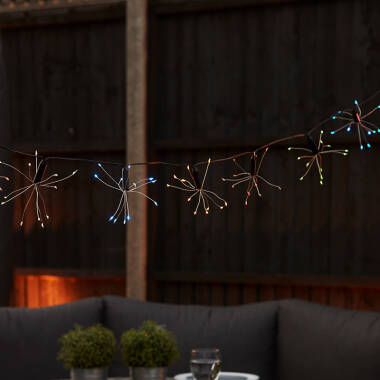 Image of 3.8M Suri Solar Colour Changing LED Starburst String Lights