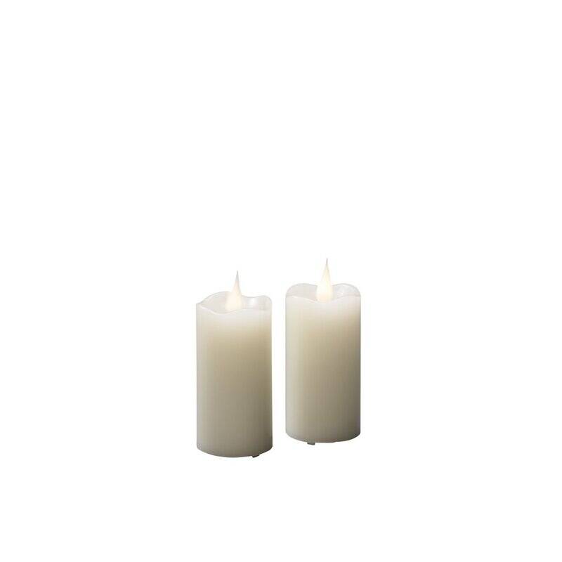 Image of Konstsmide 100 Battery Operated LED Wax Flicker Candle
