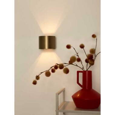 Image of Lucide Xio Round LED Up & Down Wall Light