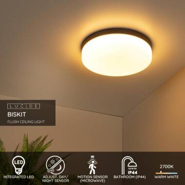 Image of Lucide Biskit 345 LED Flush Light
