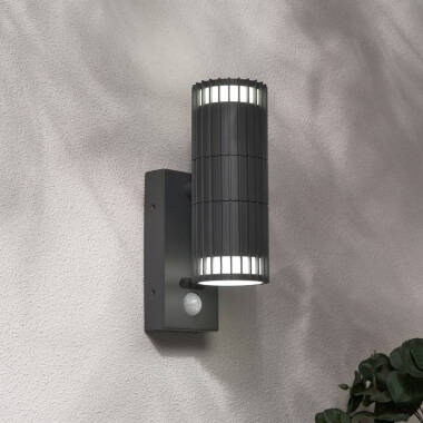 Image of Forum Muto Outdoor Up & Down Wall Light with PIR Sensor
