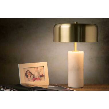 Image of Lucide Mirasol Marble Table Lamp