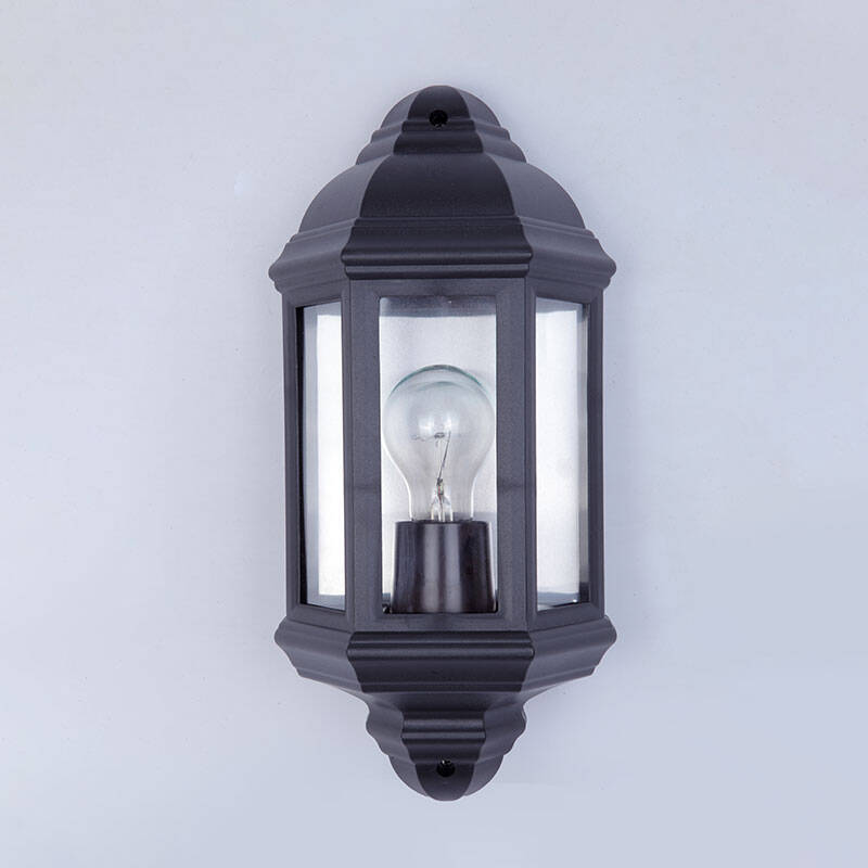 Image of Edit Coastal Newquay Half Lantern Outdoor Wall Light