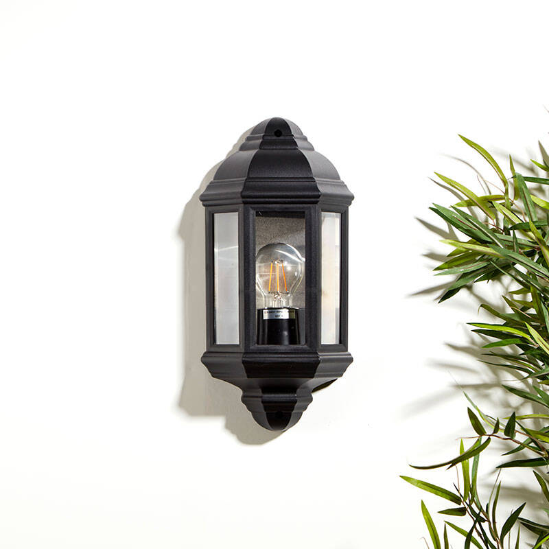 Image of Edit Coastal Newquay Half Lantern Outdoor Wall Light