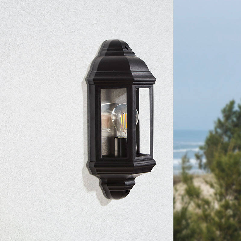 Image of Edit Coastal Newquay Half Lantern Outdoor Wall Light