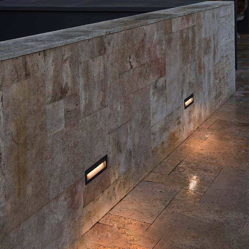 Image of Faro Barcelona Nat LED Recessed Outdoor Wall Light