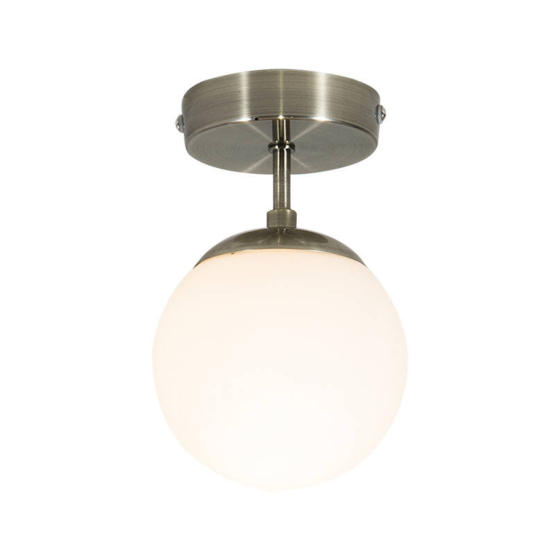 Image of Edit Evie Semi-Flush Glass Ceiling Light