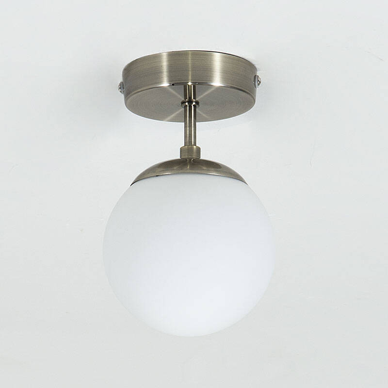 Image of Edit Evie Semi-Flush Glass Ceiling Light