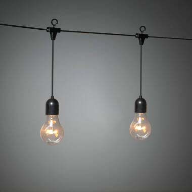 Image of Konstsmide 4.5M Amber LED GLS Hanging Festoon Lights