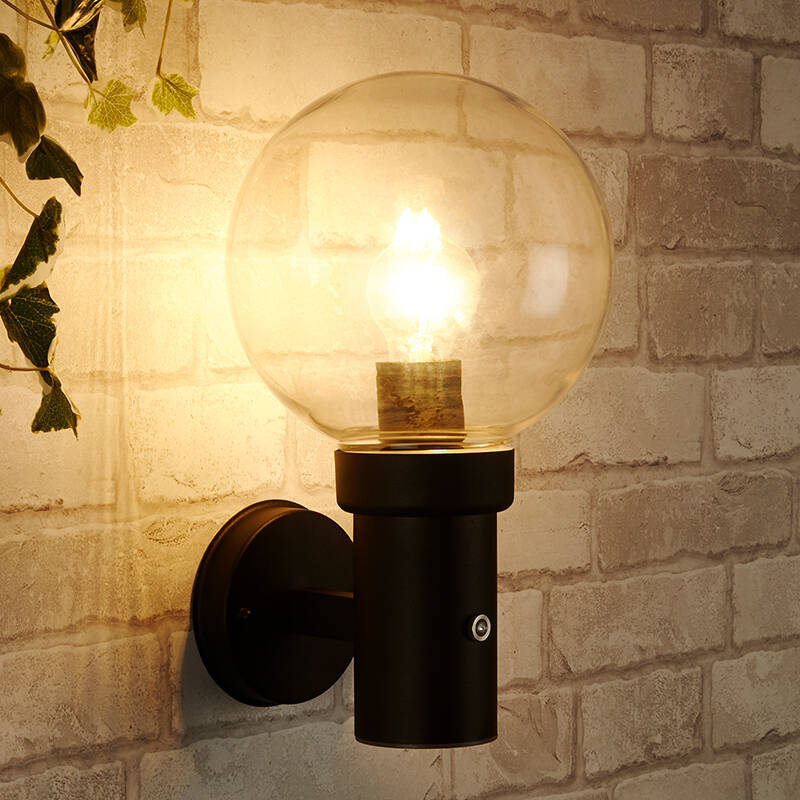Image of Edit Optic Outdoor Wall Light with Dusk to Dawn Sensor