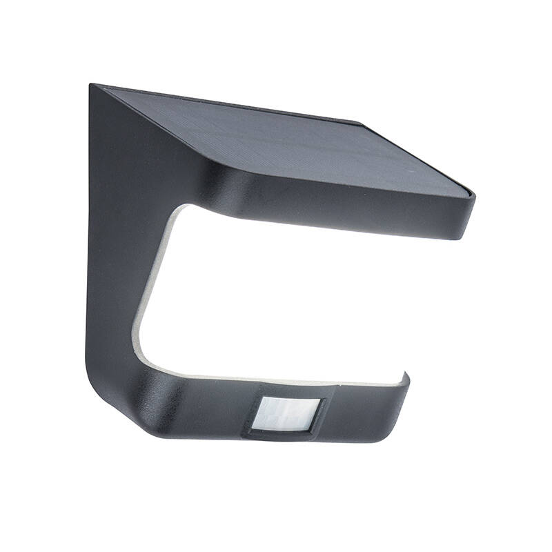 Image of Lutec Try Solar LED Outdoor Wall Light with PIR Sensor