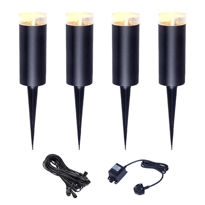 Image of EasyFit 12V Garden Lights Botanic LED Post Light Kit 4 Lights