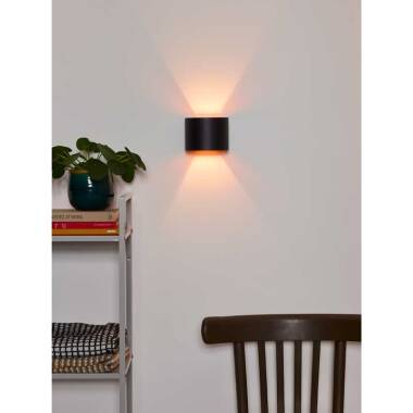 Image of Lucide Xio Round LED Up & Down Wall Light