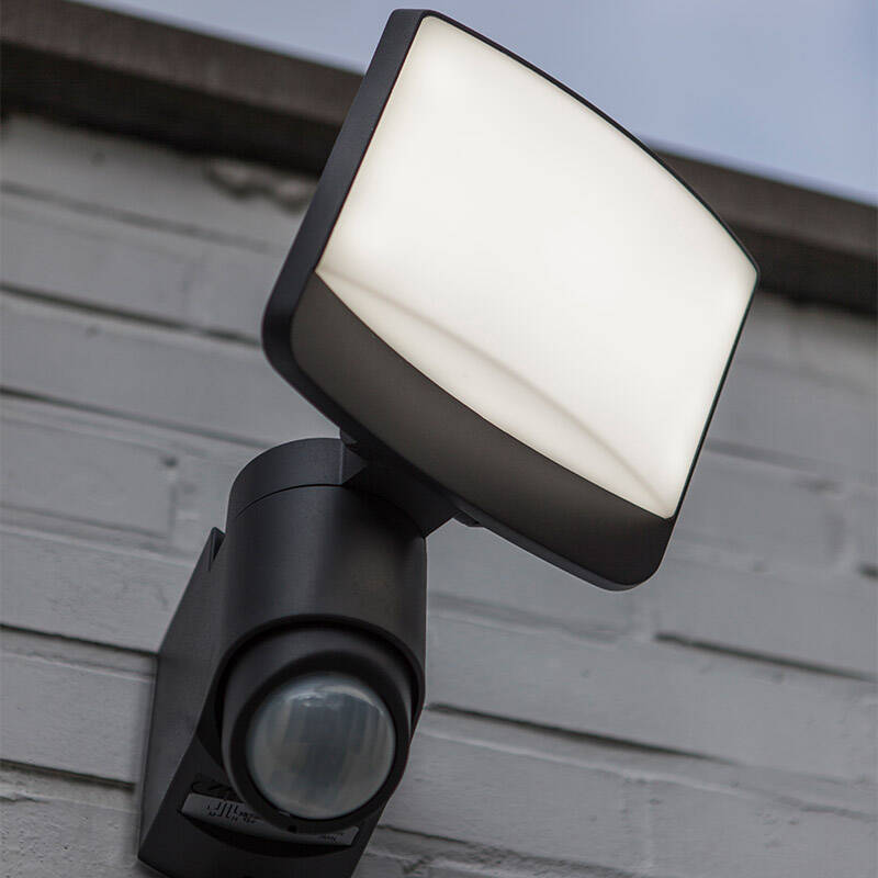 Image of Lutec Sunshine 8W LED Solar Floodlight with PIR sensor