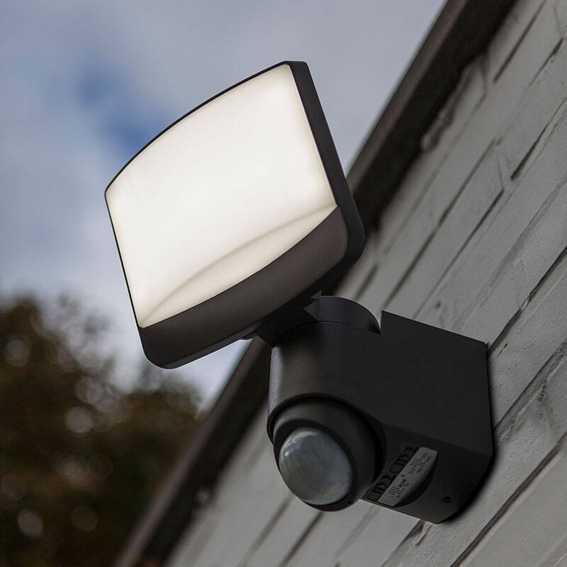 Image of Lutec Sunshine 8W LED Solar Floodlight with PIR sensor