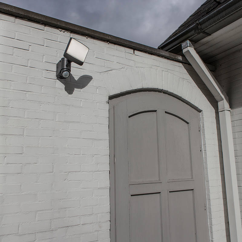 Image of Lutec Sunshine 8W LED Solar Floodlight with PIR sensor