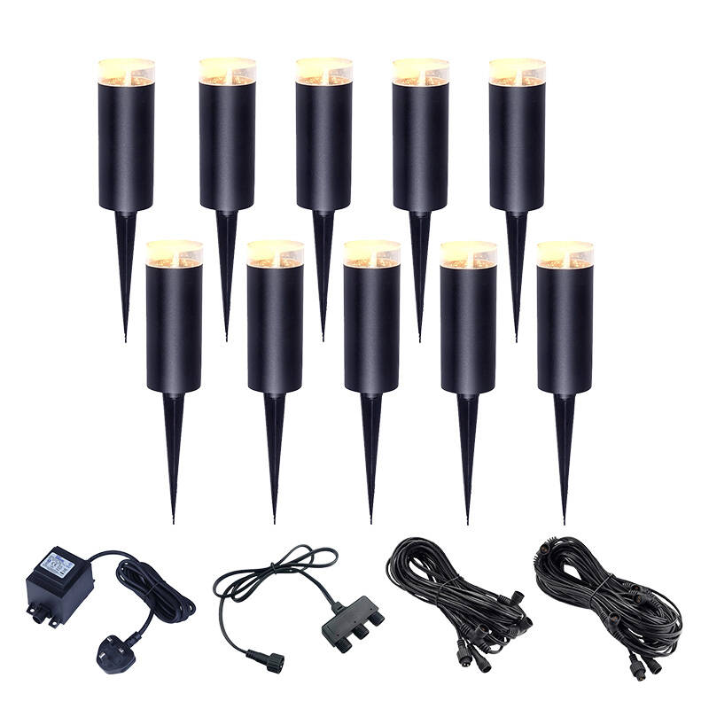 Image of EasyFit 12V Garden Lights Botanic LED Post Lights Kit 10 Lights